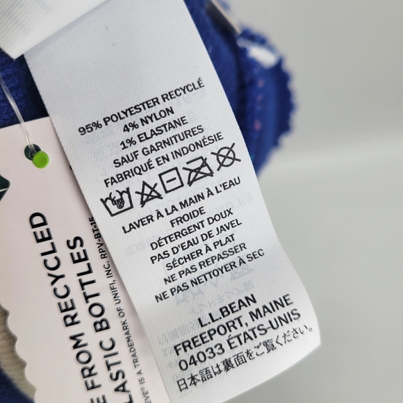 New L.L. Bean Multicolor Vintage Style Retro Beanie OS Pompom Rainbow Unisex - Picture 4 of 9